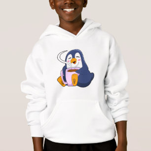 Pingouin with Cup of Coffee