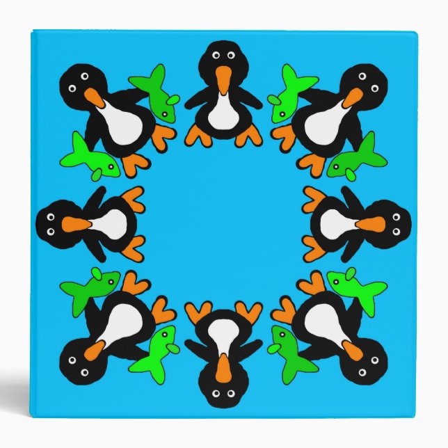 Pingouins 2" classeur 3-Ring (Devant)
