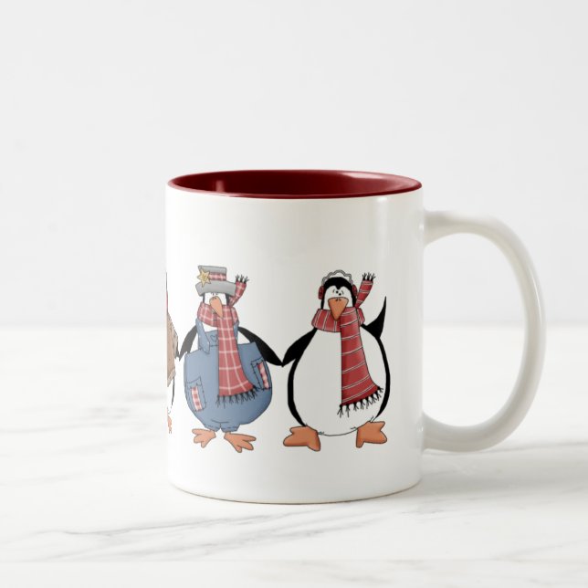 Pingouins Christmas Mug (Droit)