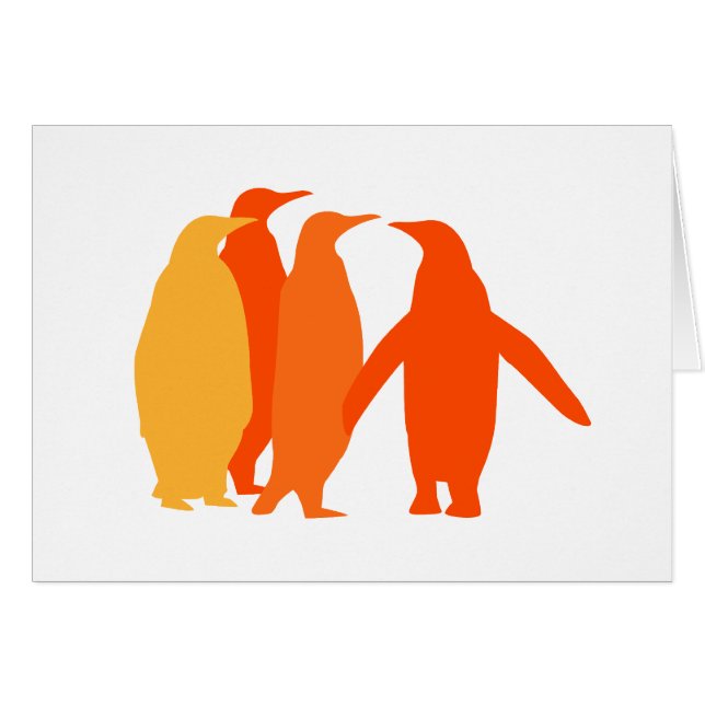 Pingouins orange (Devant horizontal)