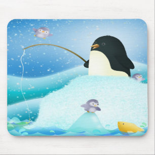 Pingouins triples de problème - tapis de souris