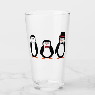 Pingouins - verre de boissons