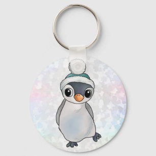Pinguin mit Mütze Keychain