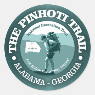Pinhoti Trail Classic Round Sticker