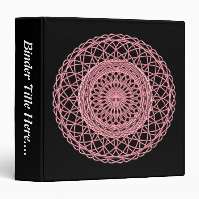 Pink 1 - 1.5" binder (Front/Spine)