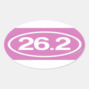 Pink 26.2 Full Marathon Sticker
