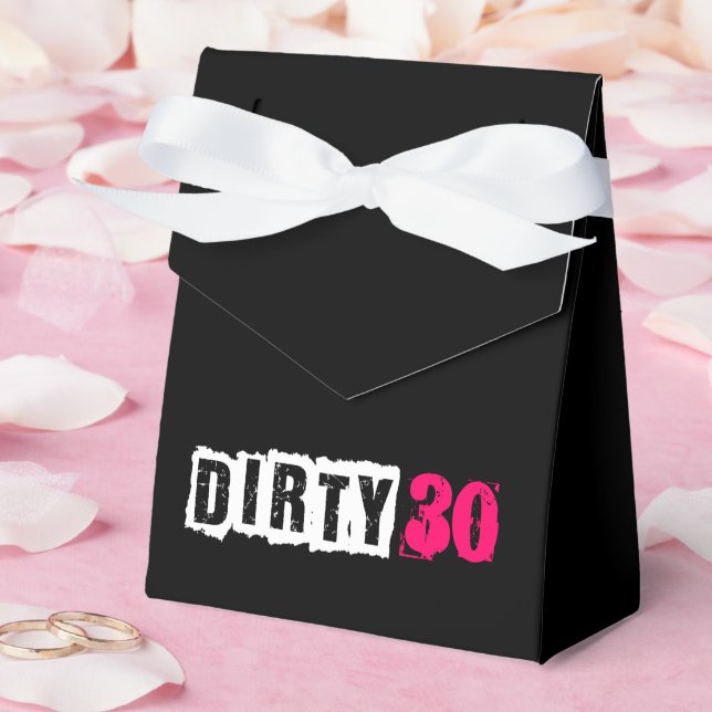 Pink 30th Dirty Thirtieth Girls Party  Favor Box (Wedding)