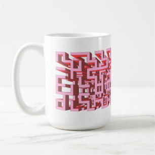 Pink 3D Maze Mug