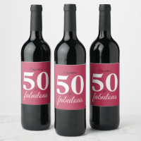 Pink 50 And Fabulous Birthday