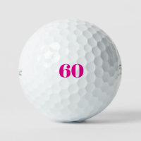Pink 60th Birthday Generic Titleist Pro V1