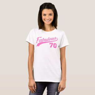 Pink 70th Birthday T-Shirt