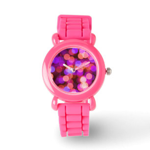 Pink A lizious  watch w/ pink glitter silicon band