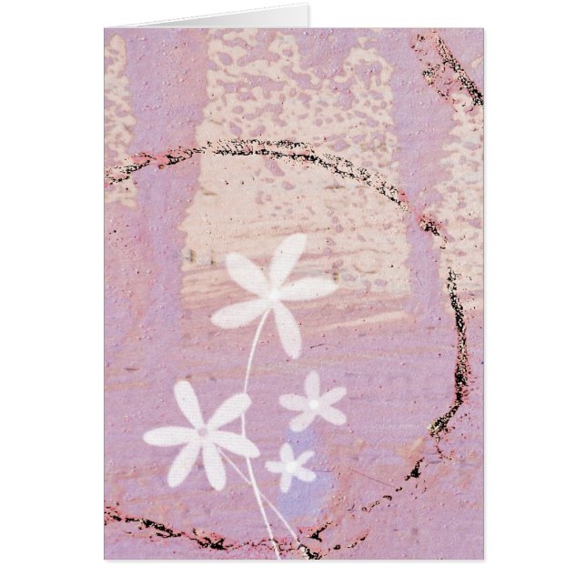 Pink Abstract and Flowers (Front)