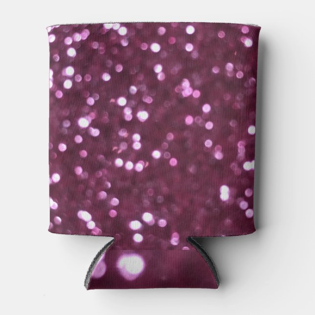 Pink abstract, bokeh defocused lights. can cooler (Front)