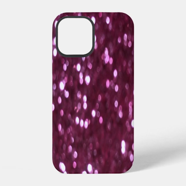 Pink abstract, bokeh defocused lights. iPhone case (Back)