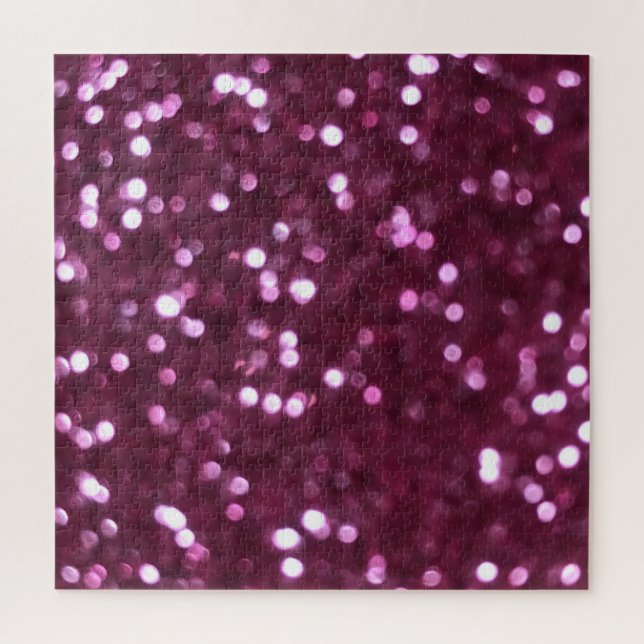 Pink abstract, bokeh defocused lights. jigsaw puzzle (Vertical)