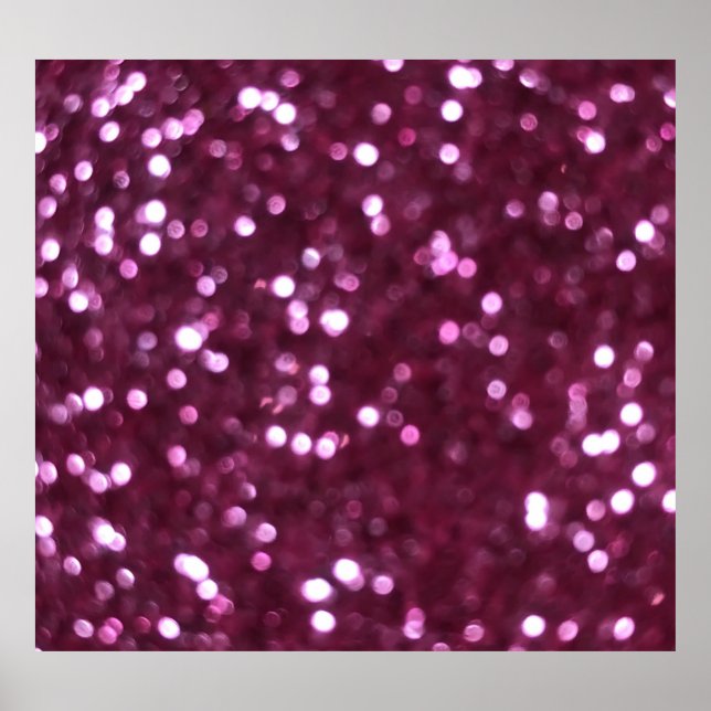 Pink abstract, bokeh defocused lights. poster (Front)