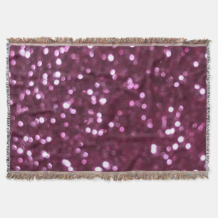 Pink abstract, bokeh defocused lights. throw blanket