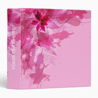 Pink Abstract Inspirational Spiritual Quote Binder