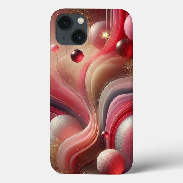 Pink Abstract iPhone Case (Back)