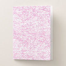 Pink Abstract Office File Folder Set