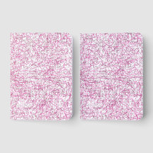Pink Abstract Office File Folder Set
