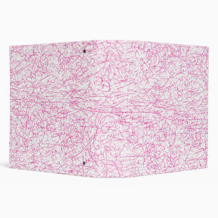 Pink Abstract Office File Folder Set Binder