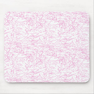 Pink Abstract Office File Folder Set Mouse Pad