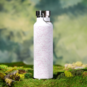 Pink Abstract Office File Folder Set Water Bottle