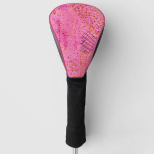 Pink Abstract Painting Golf Driver Head Cover