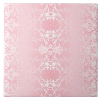 Pink abstract pattern Ceramic Tile