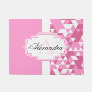 Pink Abstract Pattern Doormat