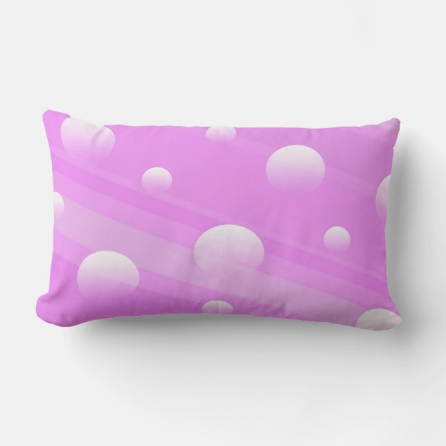 Pink abstract pattern pillow (Front)