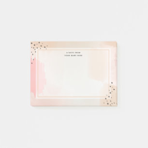 Pink Abstract Post-it Notes