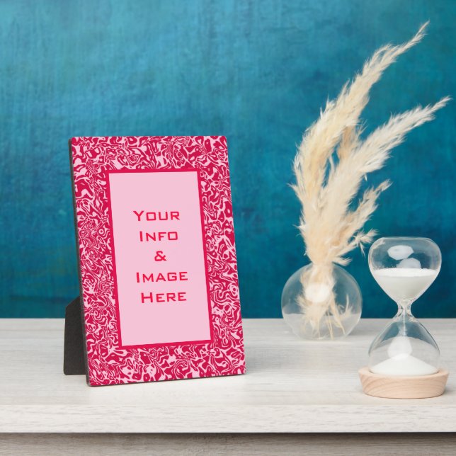Pink Abstract Swirl Frame (Side)