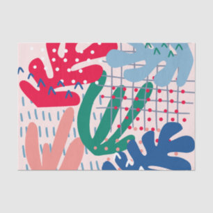 Pink Abstract Tissue Paper