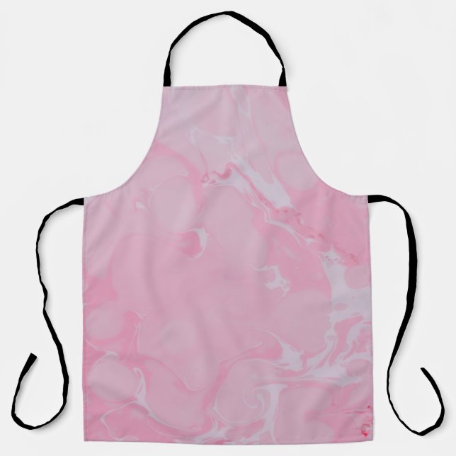 Pink abstract wallpaper apron (Front)