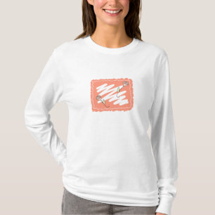 Pink Abstract with Roses T-Shirt