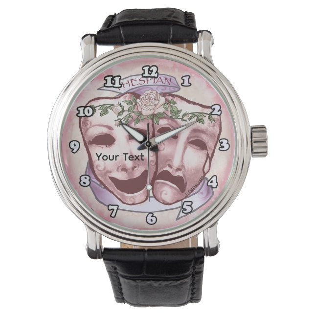 Pink Actor Masks Watch (Front)