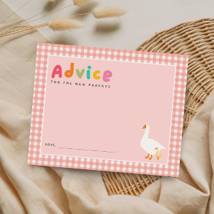 Pink Advice For Parents Silly Goose Baby Shower