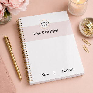 pink aesthetic professional business planner