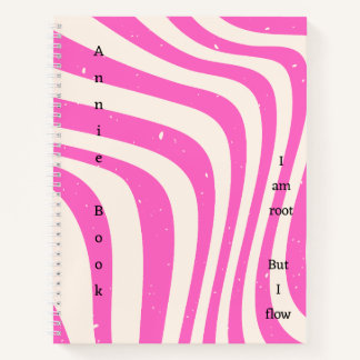 Pink Aesthetic Recipe Book Notebook