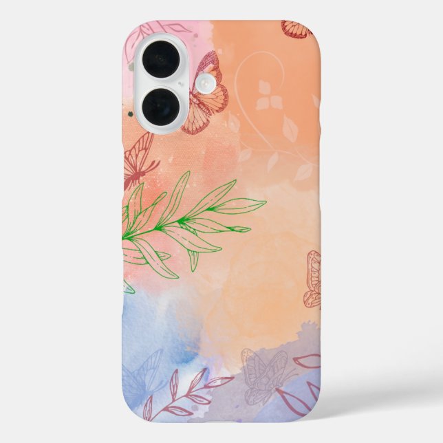 Pink Aesthetic Watercolour – Soft and Elegant Art  Case-Mate iPhone Case (Back)