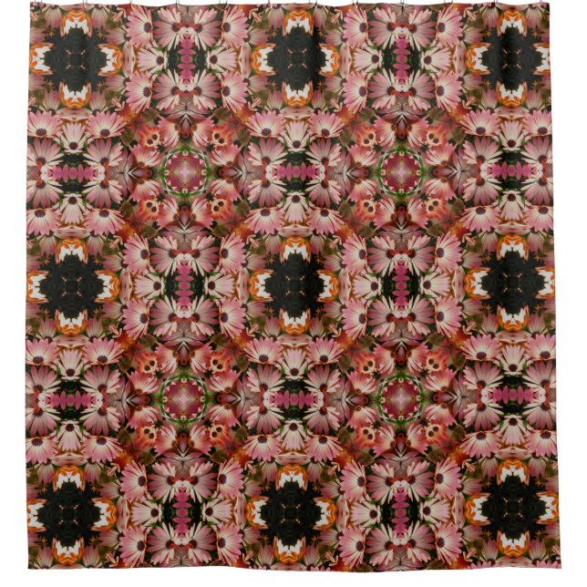 Pink African Daisies Abstract Floral  (Front)