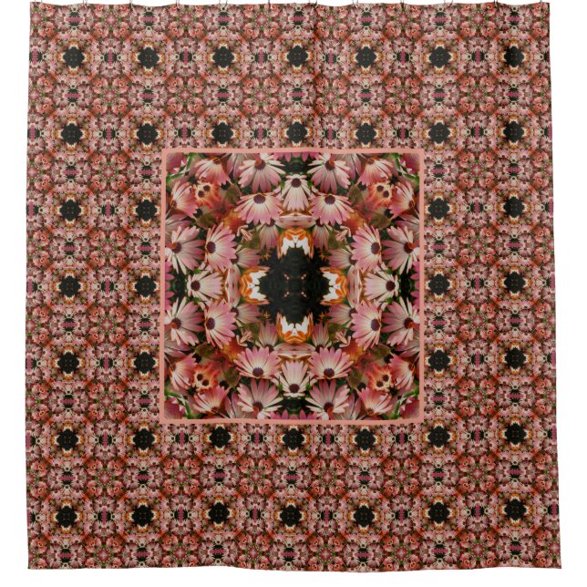 Pink African Daisy Flowers Abstract (Front)