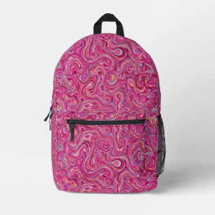 Pink Agate Printed Backpack
