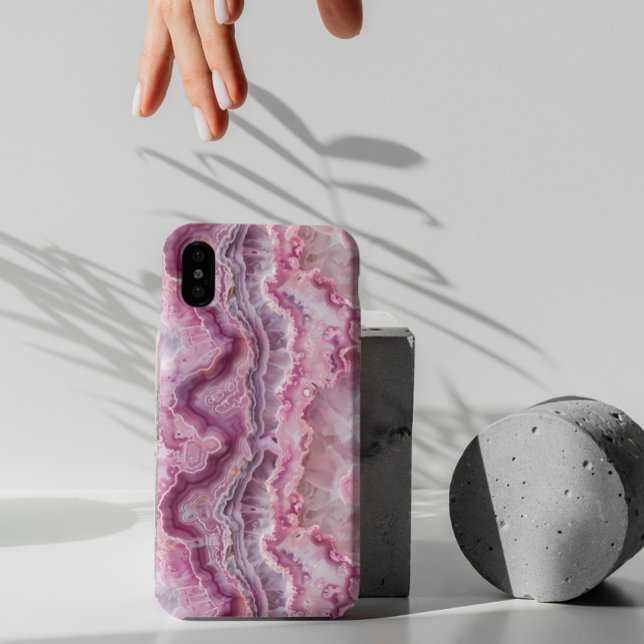 Pink Agate Stone Macro Photography Case-Mate iPhone Case (Creator Uploaded)