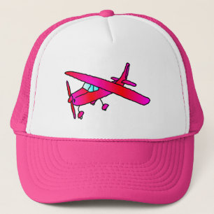Pink airplane aircraft plane cap caps