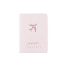 Pink Airplane Heart Simple Name Love Travel