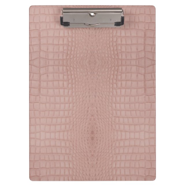 Pink Alligator Texture Print Clipboard (Front)